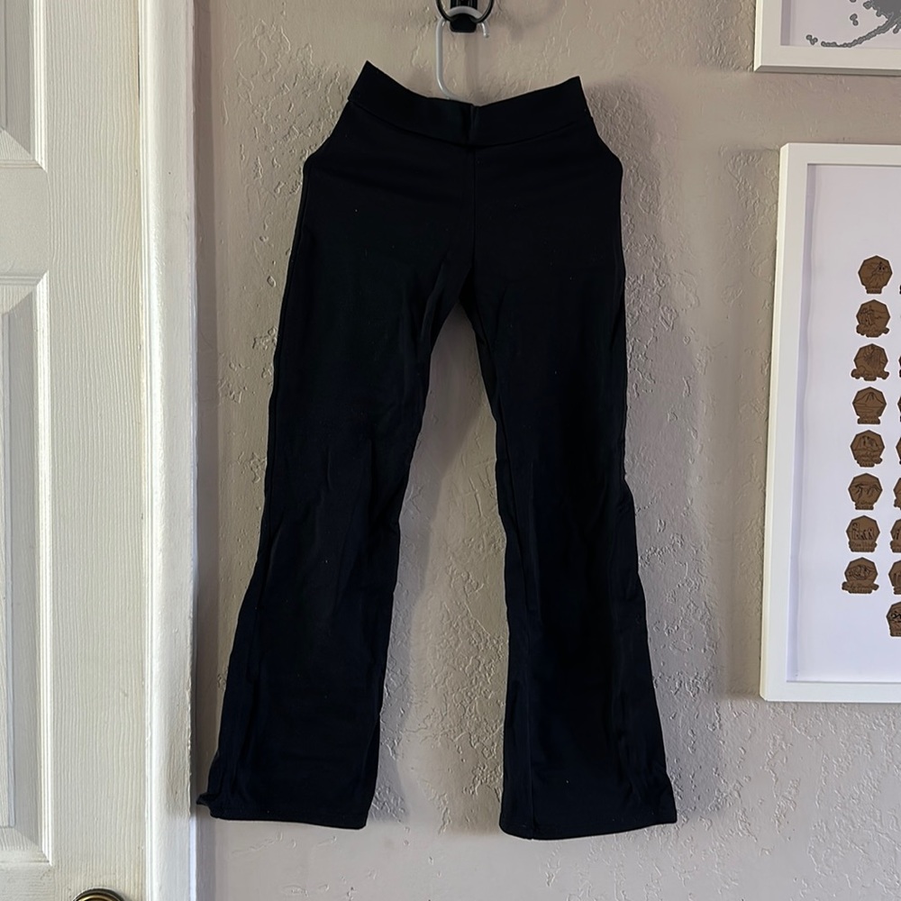 Black Capezio Bootcut Flare Dance Pants